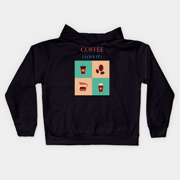 coffee Kids Hoodie by Ledos